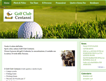 Tablet Screenshot of golfclubcentanni.it